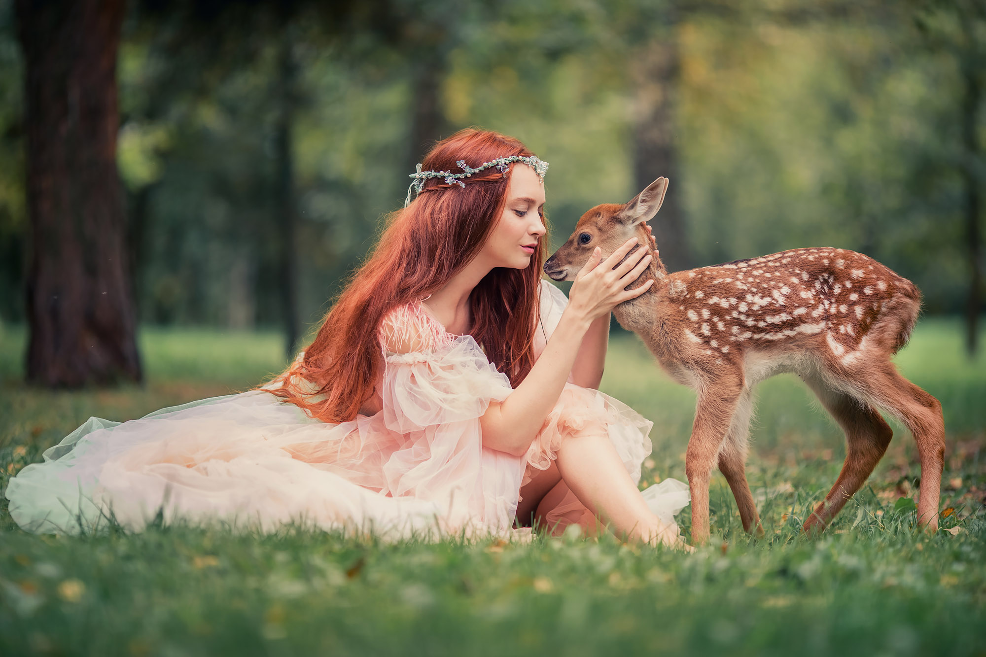 С молодыми животными девушки. Девушка с олененком. Фотосессия с олененком. Фотопроект с олененком. Красивые женщины и животные.